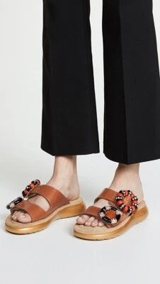 Marc Jacobs Emerson Sport Sandals Slide Buckles Mules Flip Flop US 11 Sage EU41 - Image 1 of 4