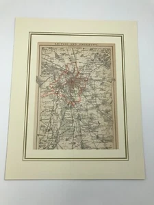1898 LEPZIG und Umgebung-Karte-Litho-Connewitz/Stötteritz/Taucha/Gohlis/Rötha - Picture 1 of 1