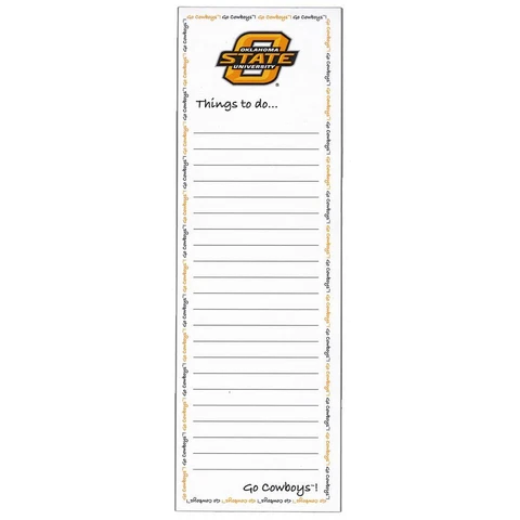 Oklahoma State Cowboys Magnetic To Do List Pad Cover