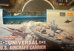 SPECIAL FORCE U.S. AIRCRAFT CARRIER  30" LONG - 3 PLANES 1 HELICOPTER - NEW