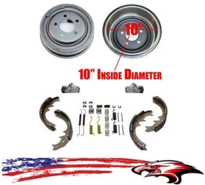 10" Rear Drums Shoes Spring Kit Wheel Fits 4 Wheel Drive 2003-2009 Ford Ranger - Picture 1 of 7