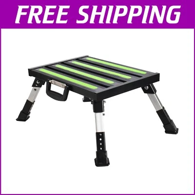 Versatile 1000 lbs Capacity Adjustable Height Step Stool for Home & RV Use - Image 1 of 4