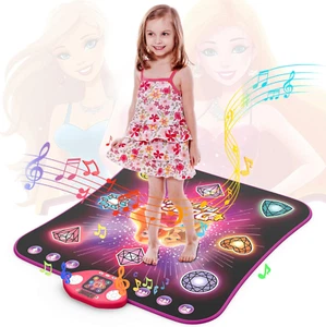 Girl Toys Age 3-4 Years Old, Dance Mat for 3-12 Year Old Kids - Light up 8 Butto - Picture 1 of 7