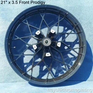 Gloss Black 21" Prodigy Front Wheel 08-24 Road Glide FLTR FLHX Touring Harley - Foto 1 di 10