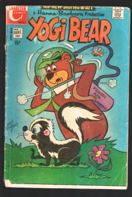 Yogi Bear #6 1971-Charlton-Hanna- Barbera TV cartoon-G — 第 1/2 张图片