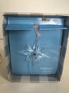 Department 56 Crystallines February Birthstone Ornament 56.28922 ~NEW In Box - Picture 1 of 5