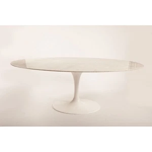 EERO SAARINEN Tavolo Tulip Saarinen Ovale 160x85 marmo Carrara - Foto 1 di 1