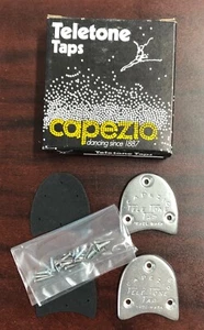 Capezio Teletone Taps Shoe Replacement Taps Complete Kit Heel Size 4 - Imagen 1 de 1