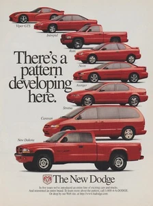 1997 Dodge Line-Up - Viper GTS, Intrepid, Stratus, Ram, Dakota - Print Ad Photo - Picture 1 of 1