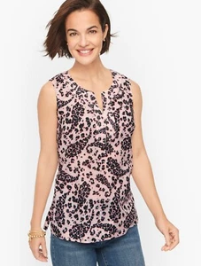 Talbots COTTON TRAPUNTO POPOVER - LEOPARD PAISLEY - Picture 1 of 5