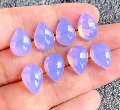 Amazing Lavender Quartz Gemstone Cabochon, Wholesale Pear Shape Loose Gemstone - Image 1 of 4