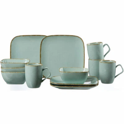 Ritzenhoff & Breker CASA Brunch Set 12 Piece Dinnerware Set Service Porcelain Blue - Image 1 of 2