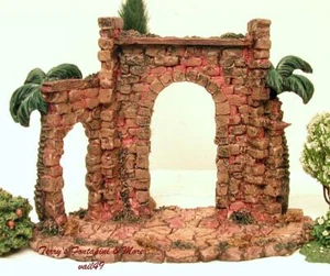 KMART TRIM A HOME VILLAGE TOWN GATE NATIVITY FOR USE w/4"- 5"FONTANINI MIB - Picture 1 of 7