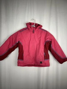 REI Kids Large 12/14 Pink Red Ski Jacket Hooded Reflective Pink Red - Picture 1 of 22