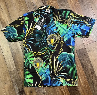 Crooks And Castles Men’s Size S Short Sleeve Button Down Collared Shirt DEFECT - Image 1 of 4