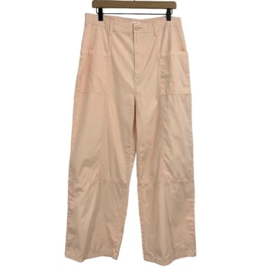 BP Nordstrom Women's Cotton Wide Leg Cargo Straight Leg Size L NWT - Image 1 of 4