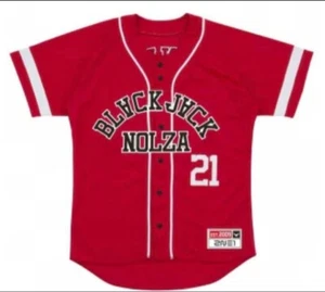 2NE1 Baseball Shirt Red Official Fan Club Black Jack Nolza From Japan Used - Picture 1 of 5