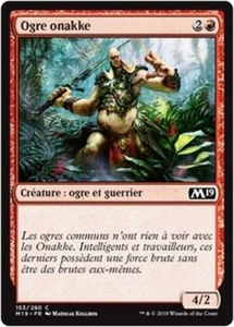 MTG Magic M19 - (x4) Onakke Ogre/Ogre onakke, French/VF - Picture 1 of 1