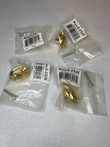 4 BRAND NEW SEALED KNOB HILL HARDWARE Gold FISH DRAWER DOOR PULLS FISHING - Picture 1 of 5