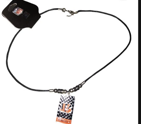 NFL Cincinnati Bengals rope plate necklace Cover