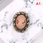 Vintage Gothic Style Head Statue Cameo Brooch Rhinestone Brooch for Wo PHC-qk