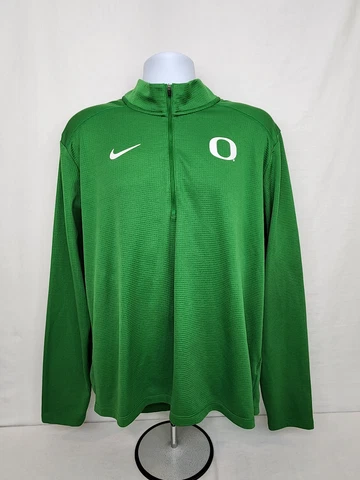 Oregon DUCKS Track & Field NIKE Dri-Fit 1/4 Zip JACKET       Men's  XL Cover