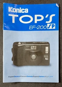 Vintage 1990s Konica TOP's EF-200 SP Manual - Picture 1 of 2