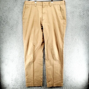 J. Crew Pants Bowery Mens 36x32 Classic Chino Straight Leg Beige Cotton Casual - Picture 1 of 19