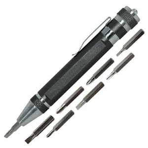 8 in 1 Precision Pocket Screwdriver with LED Light - Picture 1 of 1