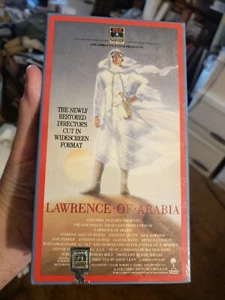 New Lawrence Of Arabia VHS 1985 Release Part 1 & 2 Set 1962 Film Sealed Mint - Picture 1 of 6