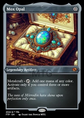 Mox Opal Pixel Art Style Card For EDH and Playtest - Image 1 of 3