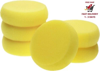 Esponjas redondas, 6 unidades, 3 pulgadas, esponjas amarillas para pintar - Imagem 1 de 4