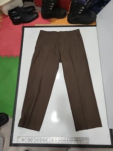 Banana Republic 36 X 32 Brown Flat Front Pants  Likeonew Cotton - Picture 1 of 3
