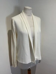 Ted Baker open front cardigan Size 2 UK 10 NEW jersey knit woven front wrap - Picture 1 of 12