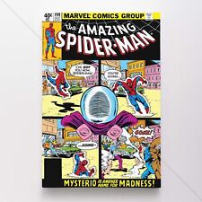 The Amazing Spider-Man #199 Poster Canvas Spiderman Marvel Comic Book Print