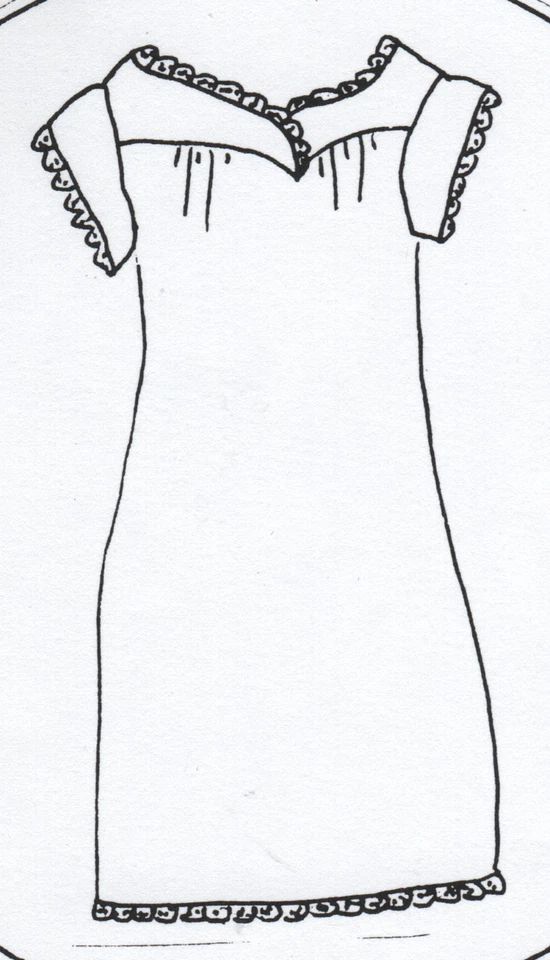 Timeless Stitches Pattern TSU-030  CHEMISE Regular or Queen - Image 1 of 1