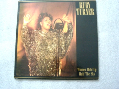 K7-RUBY TURNER-WOMEN HOLD UP HALF THE SKY-UK LP-1986-NM-I'd Rather Go Blind - Image 1 of 2