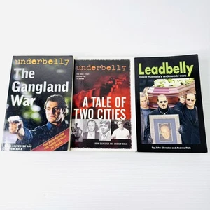 Lote de 3 libros Underbelly Australian True Crime Gangland War Two Cities Leadbelly - Imagen 1 de 14
