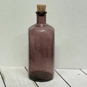 A. Lancaster Indian Vegetable Jaundice Bitters 1852 Vintage Purple Glass Bottle - Picture 1 of 7