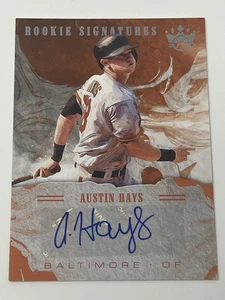 Austin Hays SP Orange Auto Orioles 2018 Panini Rookie Signatures #S-AH - Bild 1 von 3