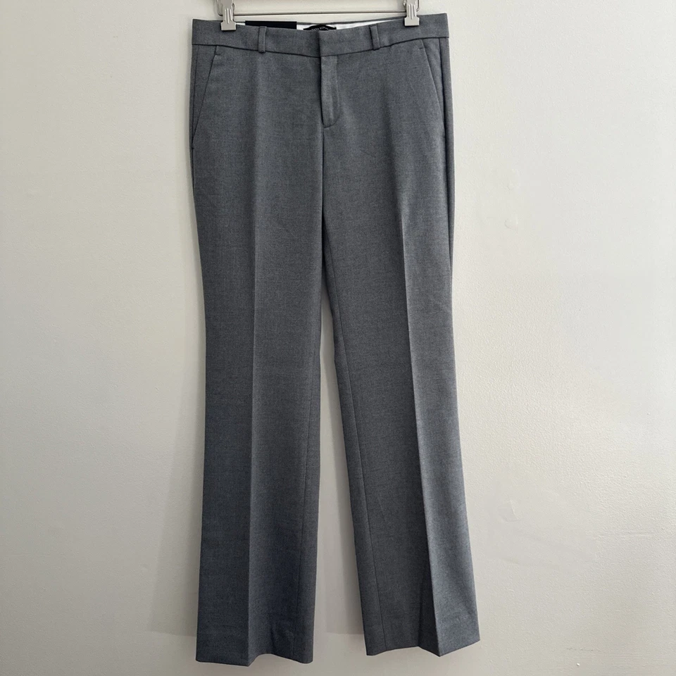 Banana Republic The Logan Fit Pants Women Size 6 R Stretch Straight Leg Gray New - Image 1 of 4