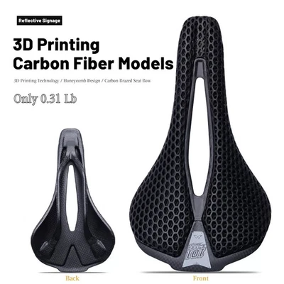 3D Printed Carbon Fiber Bicycle Cushion Road MTB Cushion Hollow Breathable - Image 1 of 4