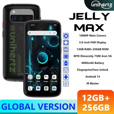 Unihertz Jelly Max Mini Smartphone 5-inch IR Blaster Diemnsity 7300 5G 100MP 66W - Image 1 of 4