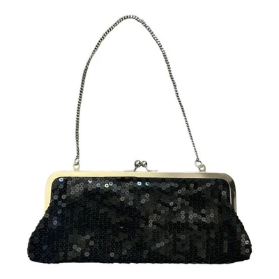Ann Klein Loft 优雅黑色亮片晚装手拿包 — 第 1/4 张图片