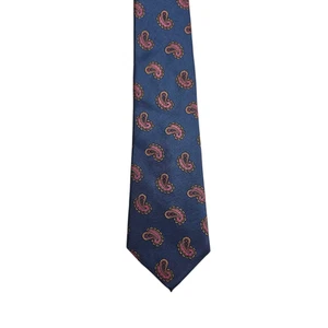 Robert Talbott Paisley Tie 100% Itailian Silk Made in the USA Blue Pink Vintage - Picture 1 of 6