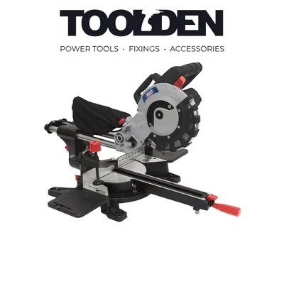 Sealey SMS216 216mm Sliding Compound Mitre Saw 1450W 230V - Image 1 of 2