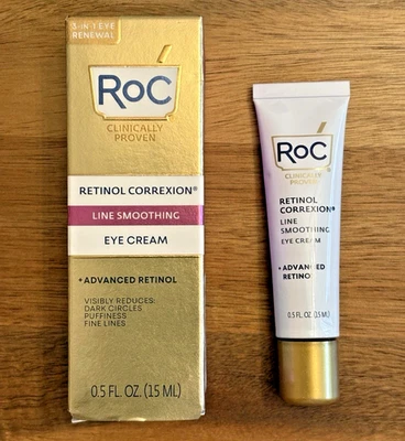 RoC Retinol Correxion Line Smoothing Eye Cream ~ 0.5 fl oz / 15 ml ~ New In Box - Image 1 of 4