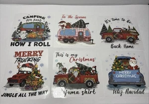 Transferencias de calor navideñas 6 piezas transferencia de calor navideño - Imagen 1 de 4