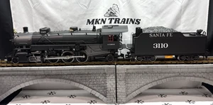 LGB 20872 ATSF Santa Fe Mikado 2-8-2 Steam Locomotive W/Sound Smoke G Scale - Picture 1 of 19