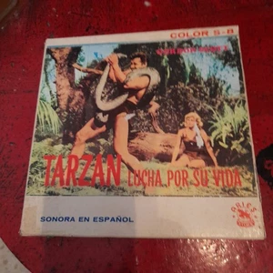 TARZAN LUCHA POR SUVIDA.SUPER 8MM 1X180 RL( RESUMIDA )COLOR SOUND ESPAÑOL - Imagen 1 de 6